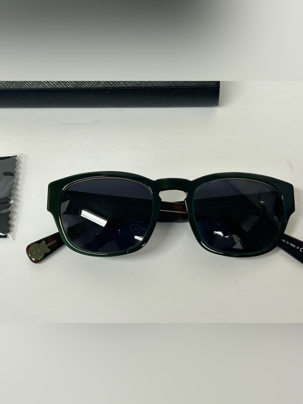 Paul Smith Dark Green Frame Black Lens Sunglasses